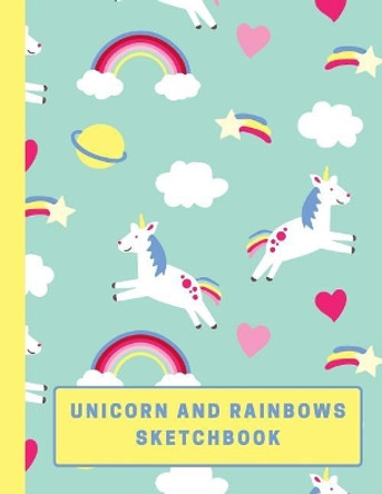 Unicorn and Rainbows Sketchbook: Large Sketchbook with Bonus Coloring Pages 8.5 x 11, Use Colored Pencils, Markers or Crayons (Kids Drawing Books) by Micka's Creative Journals 9781095729205