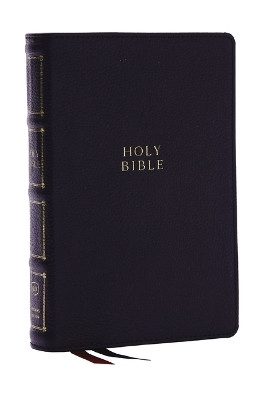 KJV, Compact Center-Column Reference Bible, Genuine Leather, Black, Red Letter, Comfort Print by Thomas Nelson 9781400333189