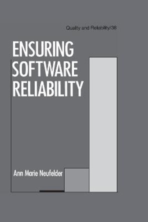 Ensuring Software Reliability by Ann Marie Neufelder