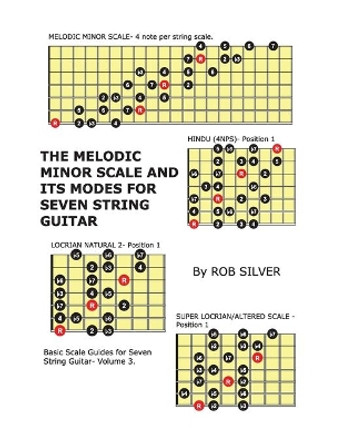 The Melodic Minor Scale and its Modes for Seven String Guitar by Rob Silver 9781545295199