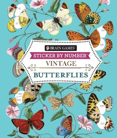 Brain Games - Sticker by Number - Vintage: Butterflies by Publications International Ltd 9781639384778