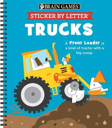 Brain Games - Sticker by Letter: Trucks by Publications International Ltd