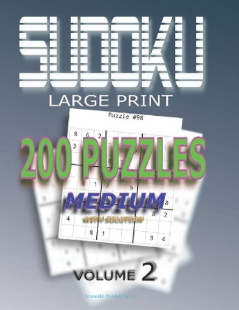 Sudoku Puzzles Medium: 200 Sudoku Medium, Volume 2 With Solution by Norwalk Publishing 9781705342282