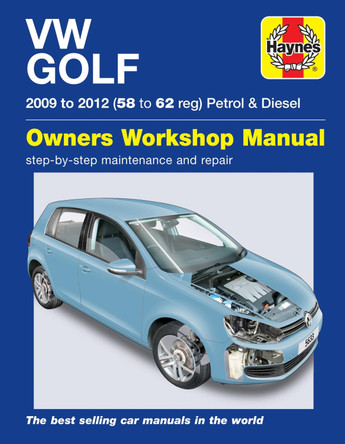 VW Golf Petrol and Diesel (09 - 12) 58 to 62 by Peter Gill