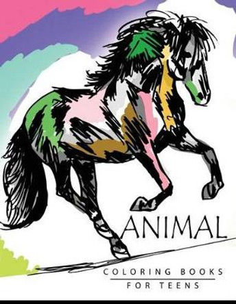 Animal Coloring Books for Teens by Adam Mole 9781535158091