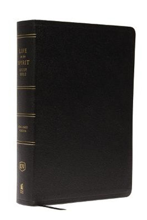 KJV, Life in the Spirit Study Bible, Genuine Leather, Black, Thumb Indexed, Red Letter: Formerly Full Life Study by Thomas Nelson