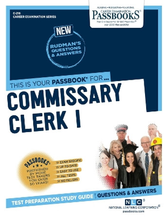 Commissary Clerk I by National Learning Corporation 9781731802163