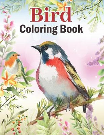 Bird Coloring Book: Realistic Flowers and Birds Design Activity Coloring Book for Song Birds Lover - Beautiful Birds Coloring Book for Adults, Tropical Birds Activity Book Gift Ideas by Pretty Coloring Cafe 9798509767289