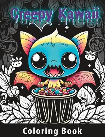 Creepy Kawaii Coloring Book: 40 Unique Pages of Horror-Themed Kawaii Creatures for Teens and Adults by Gibbous Moon Designs 9798388129581