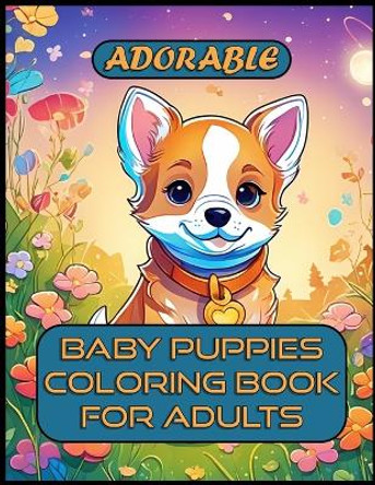 Adorable Baby Puppies Coloring Book For Adults by Funotes 9798863238012