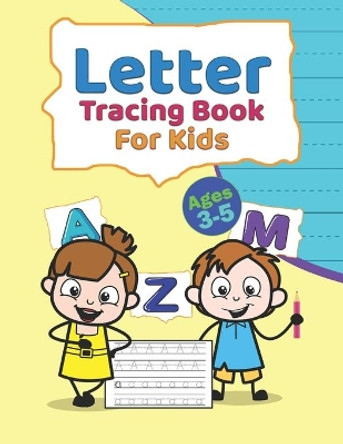 Letter Tracing Book For Kids Ages 3-5.: Both Uppercase and Lowercase Letters. (Handwriting Practice). 8.5x11 In Size - 100 Pages. (Vol_2). by The Book Land 9798642766477