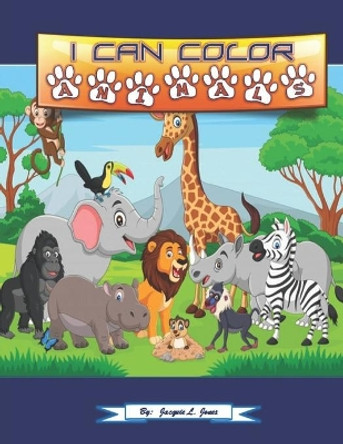 I Can Color Animals: A Simple Coloring Book for Children Aged 2-5 by Kids Planet Press 9798651307746