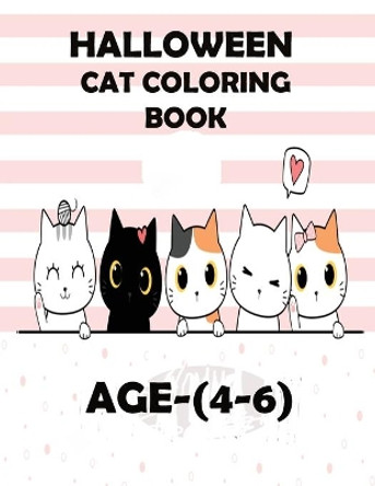 Halloween Cat Coloring Book Age(4-6): My first halloween coloring book by Leona Color Art 9798689437569