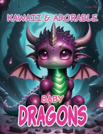 Kawaii & Adorable Baby Dragons: Coloring Book for Kids Teens and Adults by Kerrigan Moore 9798876021816