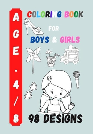 Coloring Book for Boys and Girls: Kids Coloring Activity by Yves Kervella 9798653381850