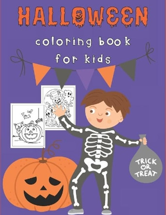 Halloween Coloring Book for Kids: Happy Halloween Activity Book for Children Ages 4-8 - Spooky Characters: Vampires, Witches, Monsters, Ghosts and Spiders by Natalia Black 9798681740445