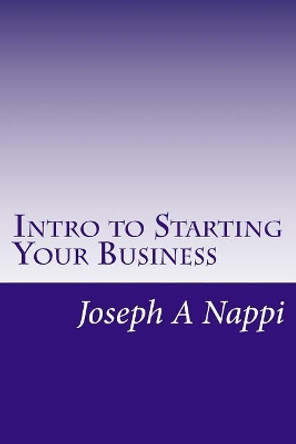 Intro to Starting Your Business by Joseph a Nappi 9781976361524