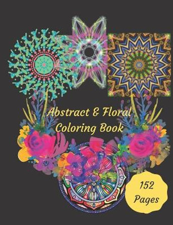 Abstract & Floral Coloring Book: Adult coloring book by Andrea Allen 9798518159709