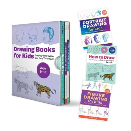 Drawing Books for Kids Box Set: Step-By-Step Guides and Easy Techniques by Rockridge Press 9781638788775