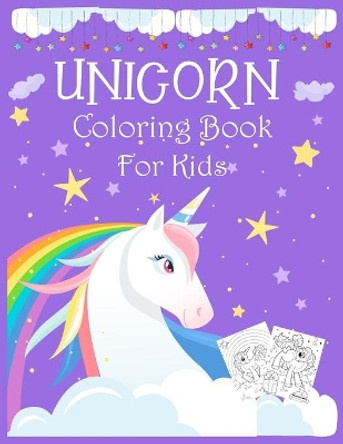 Unicorn coloring book for kids.: 8.5X11 inch & 61 pages Super cute unicorn active coloring book for kids, teens, age 4-8, age 8-12. by Blue Moon Press House 9781704014043