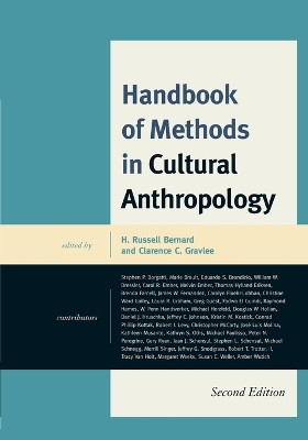 Handbook of Methods in Cultural Anthropology by H. Russell Bernard 9780759120716