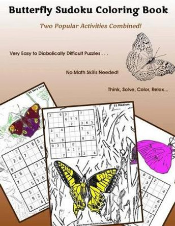 Butterfly Sudoku Coloring Book by Parker Bradley 9781539619383