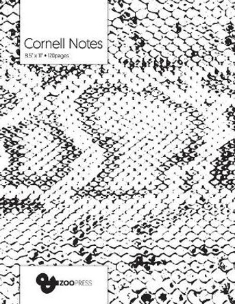 Cornell Notes: B&W Snake Skin Cover - Best Note Taking System for Students, Writers, Conferences. Cornell Notes Notebook. Large 8.5 x 11, 120 Pages. College Note Taking Paper, School Supplies. by &zoo Press 9781726442138