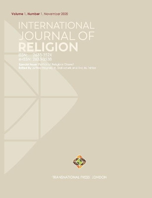 International Journal of Religion: Volume 1, Number 1 - November 2020 by Ahmet Erdi Ozturk 9781912997954