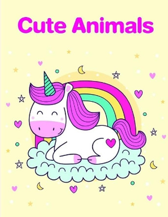 Cute Animals: Coloring Book, Relax Design for Artists with fun and easy design for Children kids Preschool by J K Mimo 9781707510160