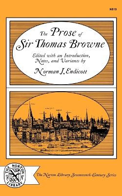 The Prose of Sir Thomas Browne by Thomas Browne 9780393006193