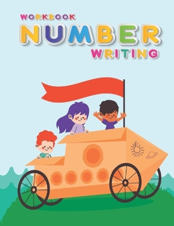 Workbook Number Writing: Handwriting Practice Book For Kids Writing Page and Coloring Book: Numbers 1-10: For Preschool, Kindergarten, and Kids Ages 3+:8.5x11: 50 pages by Satapol Ceo 9798676106041