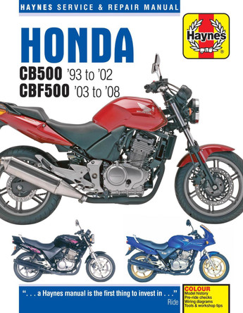 Honda CB500 & CBF500 (93 - 08) by Haynes Publishing