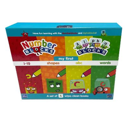 Numberblocks and Alphablocks: First Numbers and Letters Wipe-Clean Pack by Sweet Cherry Publishing