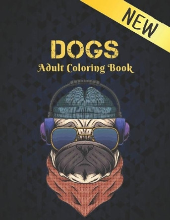 Dogs Adult Coloring Book: Beautiful Stress Relieving 50 one Sided Dog Designs for Stress Relief and Relaxation Amazing Dogs Designs to Color Coloring Book Stress Relieving Animal Designs by Qta World 9798685752543