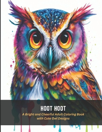 Hoot Hoot: A Bright and Cheerful Adult Coloring Book with Cute Owl Designs by Violet Stevens 9798393630362