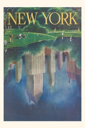 Vintage Journal Art Deco Poster, Central Park Scene, New York City by Found Image Press 9781680819816