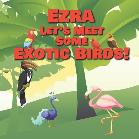 Ezra Let's Meet Some Exotic Birds!: Personalized Kids Books with Name - Tropical & Rainforest Birds for Children Ages 1-3 by Chilkibo Publishing 9798563649309