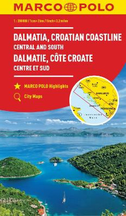 Croatia Dalmatian Coast Marco Polo Map by Marco Polo