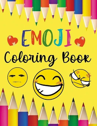 Emoji Coloring Book: 53 Cute Colouring Designs For Boys & Girls To Relieve Your Stress by Crayons Planet 9798682753543