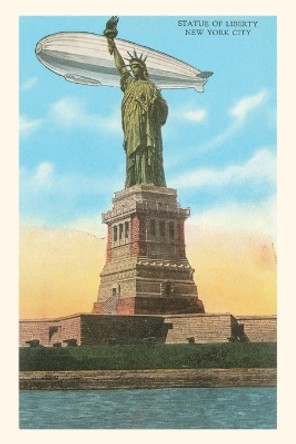 Vintage Journal Blimp and Statue of Liberty, New York City by Found Image Press 9781669508533