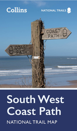 South West Coast Path National Trail Planning Map by Collins Maps