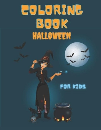 Halloween coloring book for kids: 50 Halloween-themed drawings, 100 pages, 22x28 cm large-format book, leisure and activity book by Clara Drawmein 9798698310037