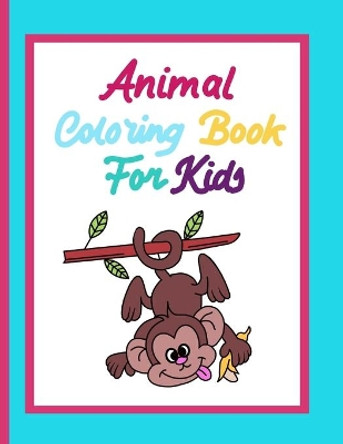 Animal coloring book for kids by Dagna Bana&#347; 9788396254399