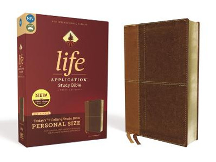 NIV, Life Application Study Bible, Third Edition, Personal Size, Leathersoft, Brown, Red Letter Edition by Zondervan