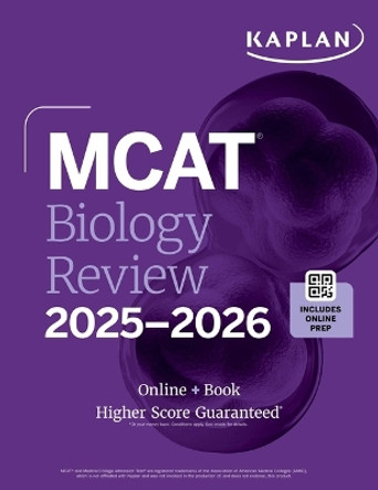 MCAT Biology Review 2025-2026: Online + Book Kaplan Test Prep 9781506294124