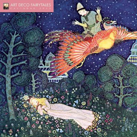 Art Deco Fairytales Wall Calendar 2025 (Art Calendar) Flame Tree Studio 9781835620038