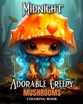 Midnight Adorable Creepy Mushrooms: Mushroom Coloring Pages with Spooky and Cute Designs by Regina Peay 9798880683093