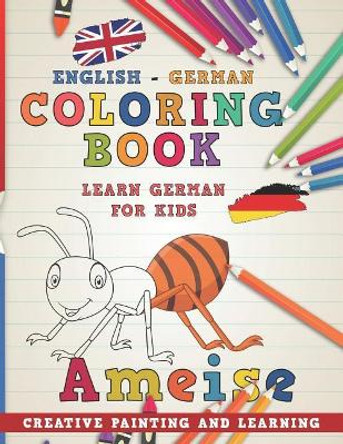 Coloring Book: English - German I Learn German for Kids I Creative Painting and Learning. by Nerdmediaen 9781724186416