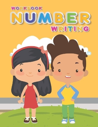 Number Writing: Handwriting Practice Book For Kids Writing Page and Coloring Book: Numbers 1-10: For Preschool, Kindergarten, and Kids Ages 3+:8.5x11: 50 pages: Cute Two Kids Cover by Satapol Ceo 9798676369835