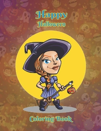 Happy Halloween Coloring Book: Coloring Book for Kids and Toddlers, Fun Activity Book, Unique Design with Cute Doll Picture. by Edoardo Ong 9798691977978